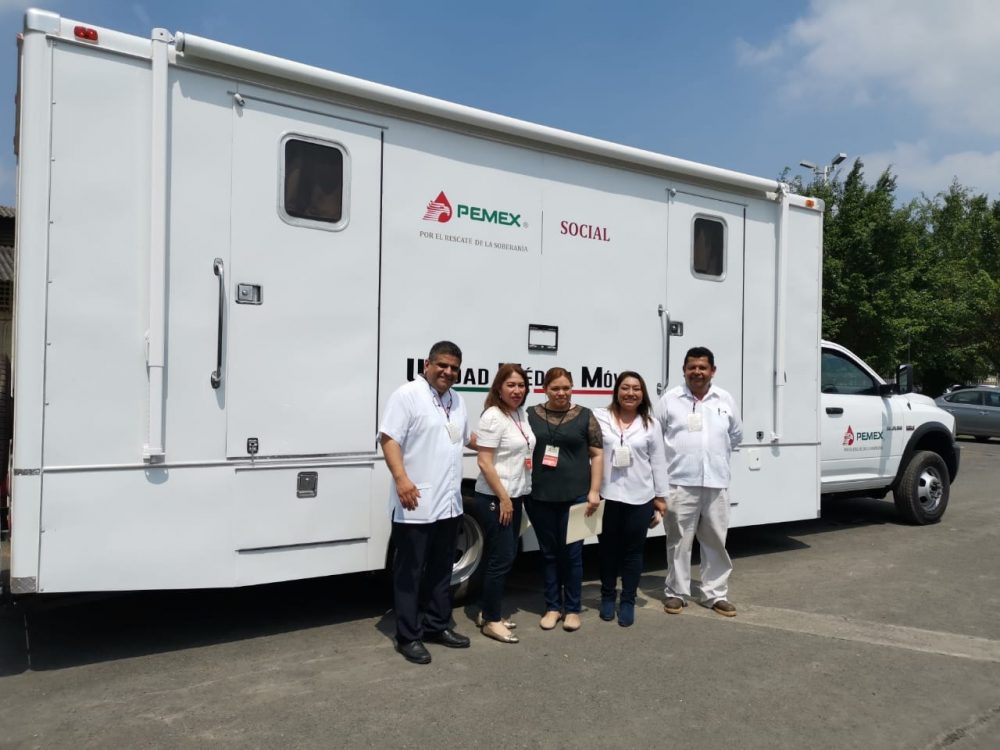 Pemex dona Unidad Médica Móvil a Coatzintla