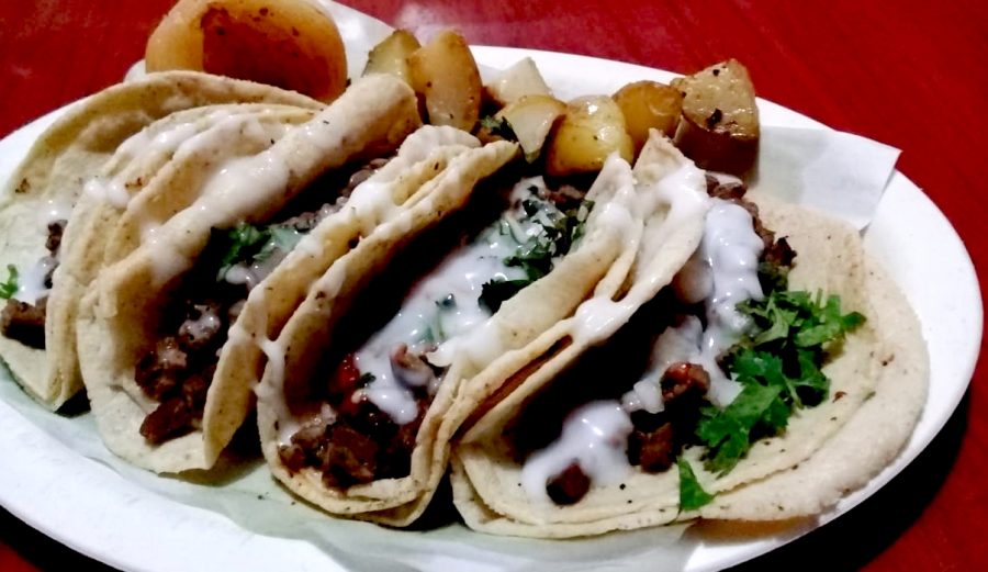Tacos con crema