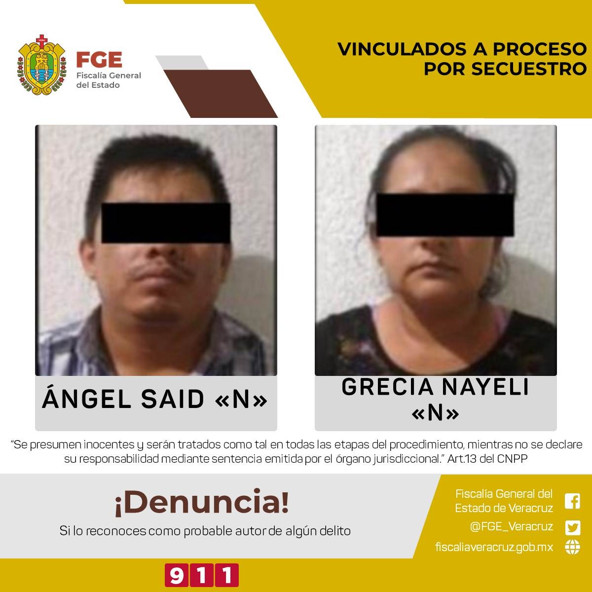 Vinculan a proceso a dos secuestradores, en Poza Rica