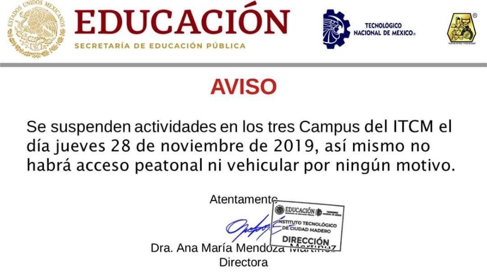 Suspenden clases en el Tec de Madero ante amenaza de tiroteo