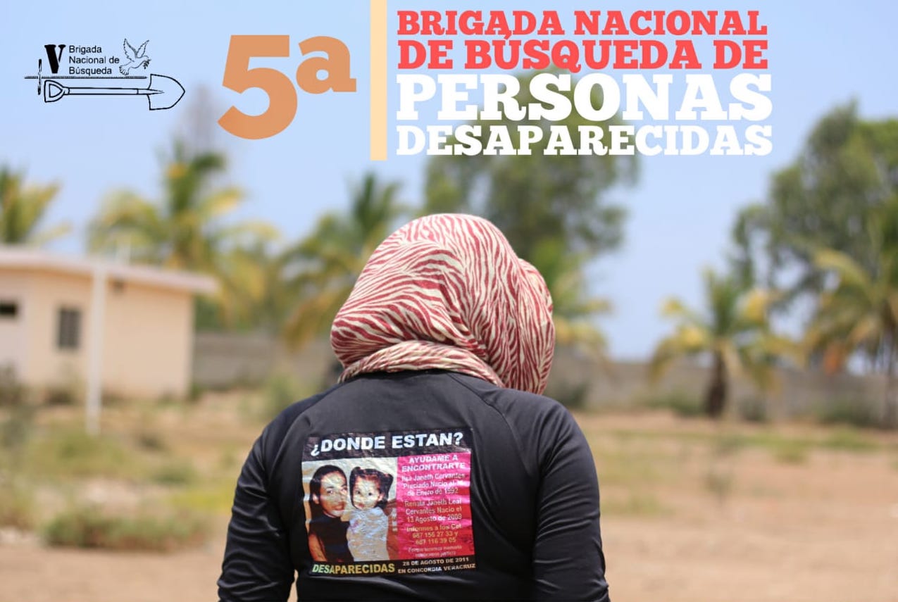 Avanzan preparativos para la Quinta Brigada Nacional de Búsqueda de Personas Desaparecidas 
