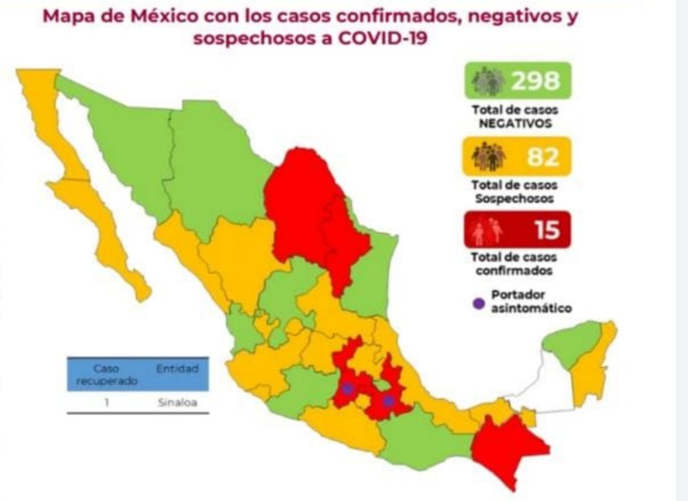 Reportan coronavirus en Xalapa, Poza Rica, Córdoba Orizaba y Veracruz
