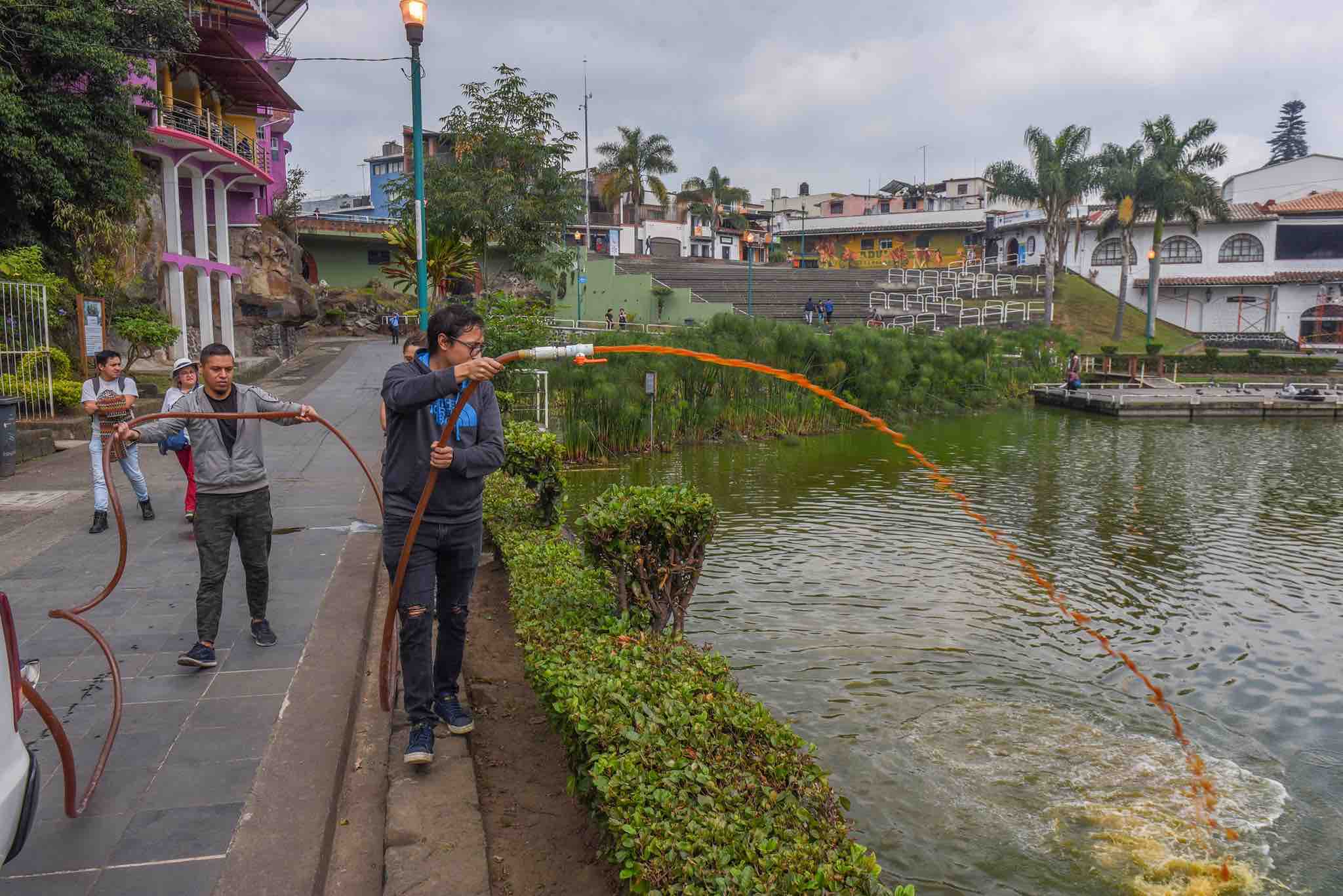 Comienza saneamiento del Paseo de los Lagos, en Xalapa