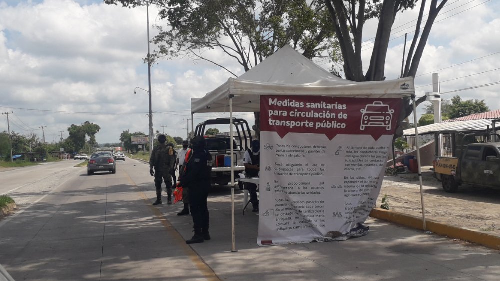 Restringen acceso al transporte público en Poza Rica