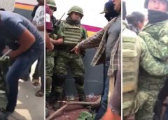 Civiles humillando a militares entre 24 agresiones