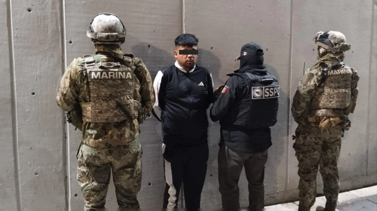 Detienen en Tlaxcala a presunto líder de célula delictiva con droga y una granada