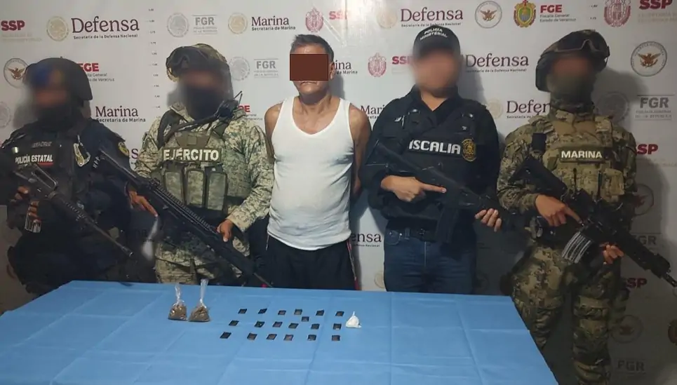 Cateo en Poza Rica deja un detenido y aseguramiento de presuntas drogas